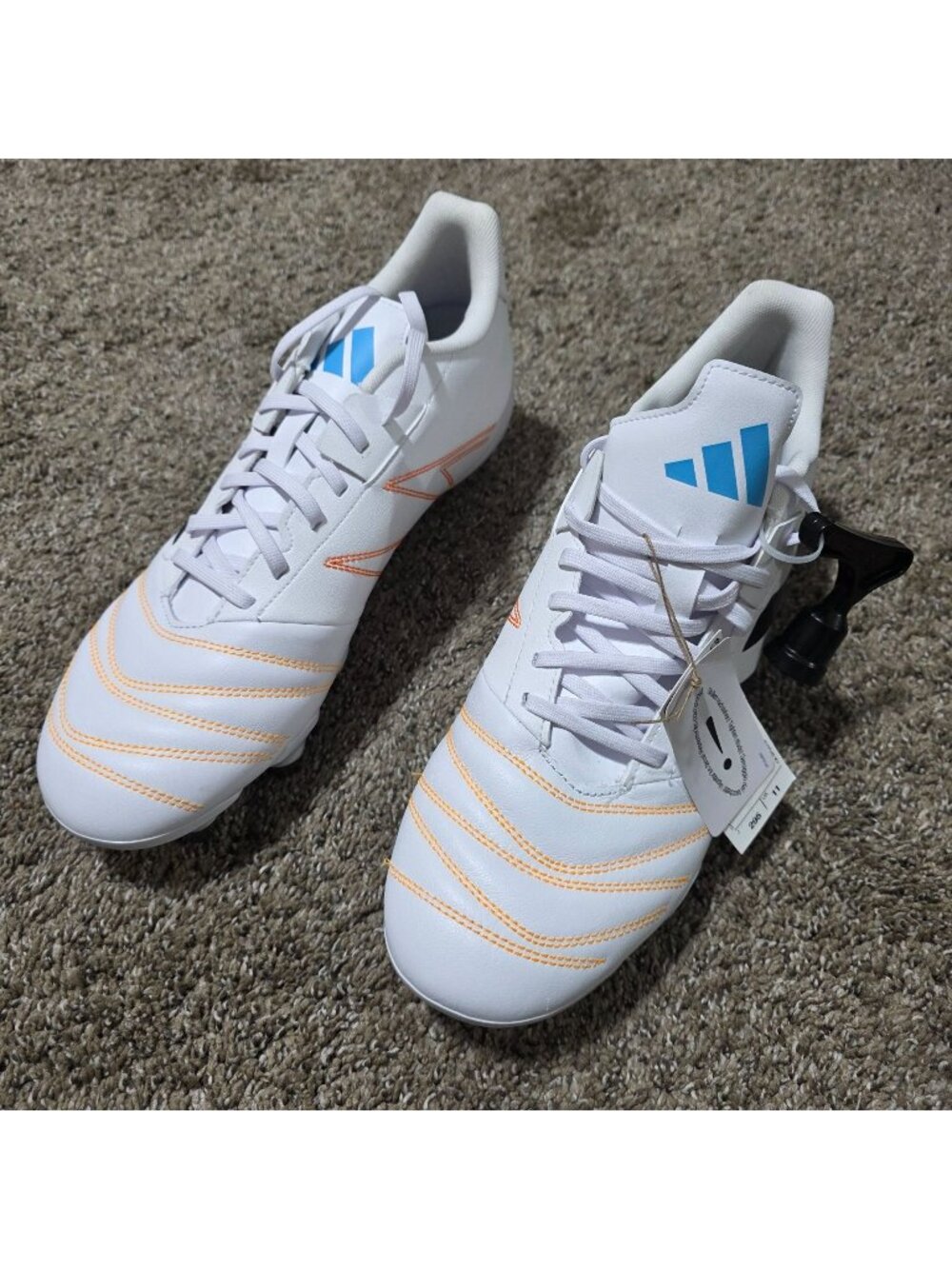 Adidas Kakari Elite SG Soft Ground Rugby Cleats Men's 11.5 White JP8800 New